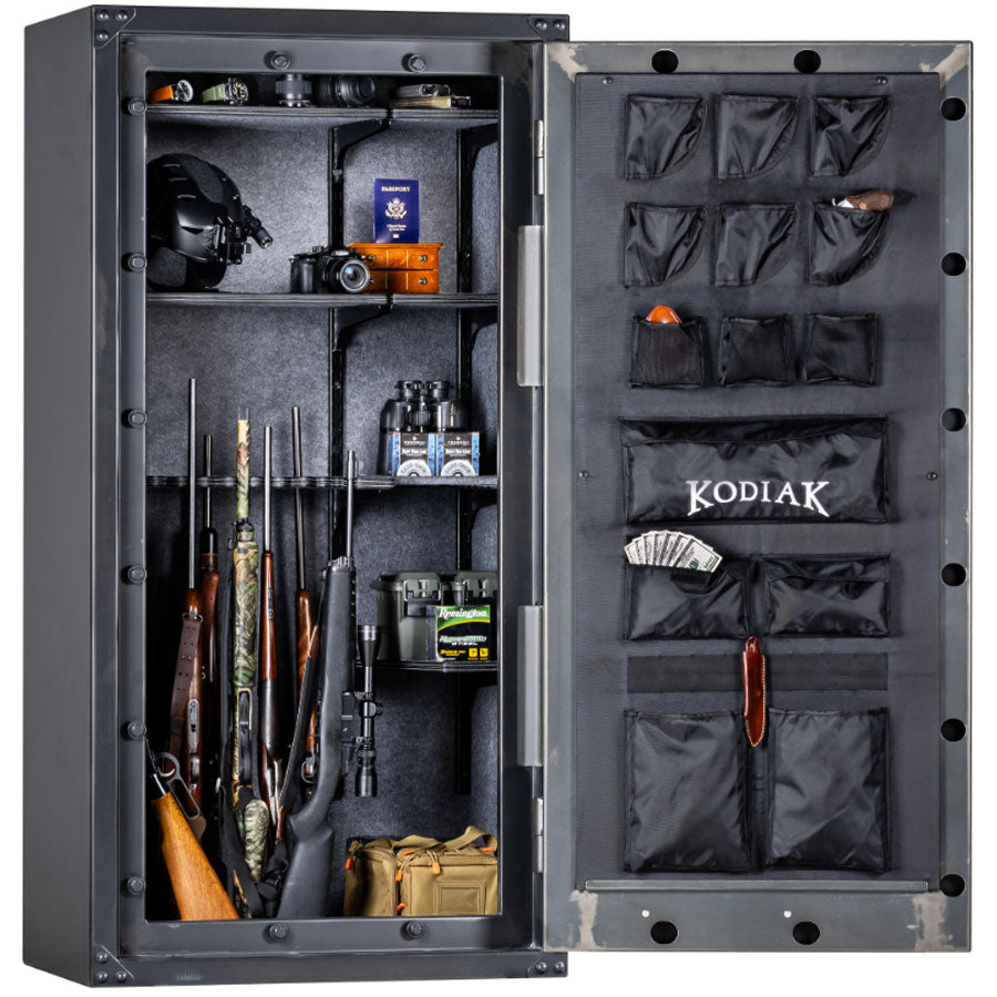 Kodiak Strongbox KSX7136 Rhino Vector™ Interior in Heather with Door Open 180 degrees.