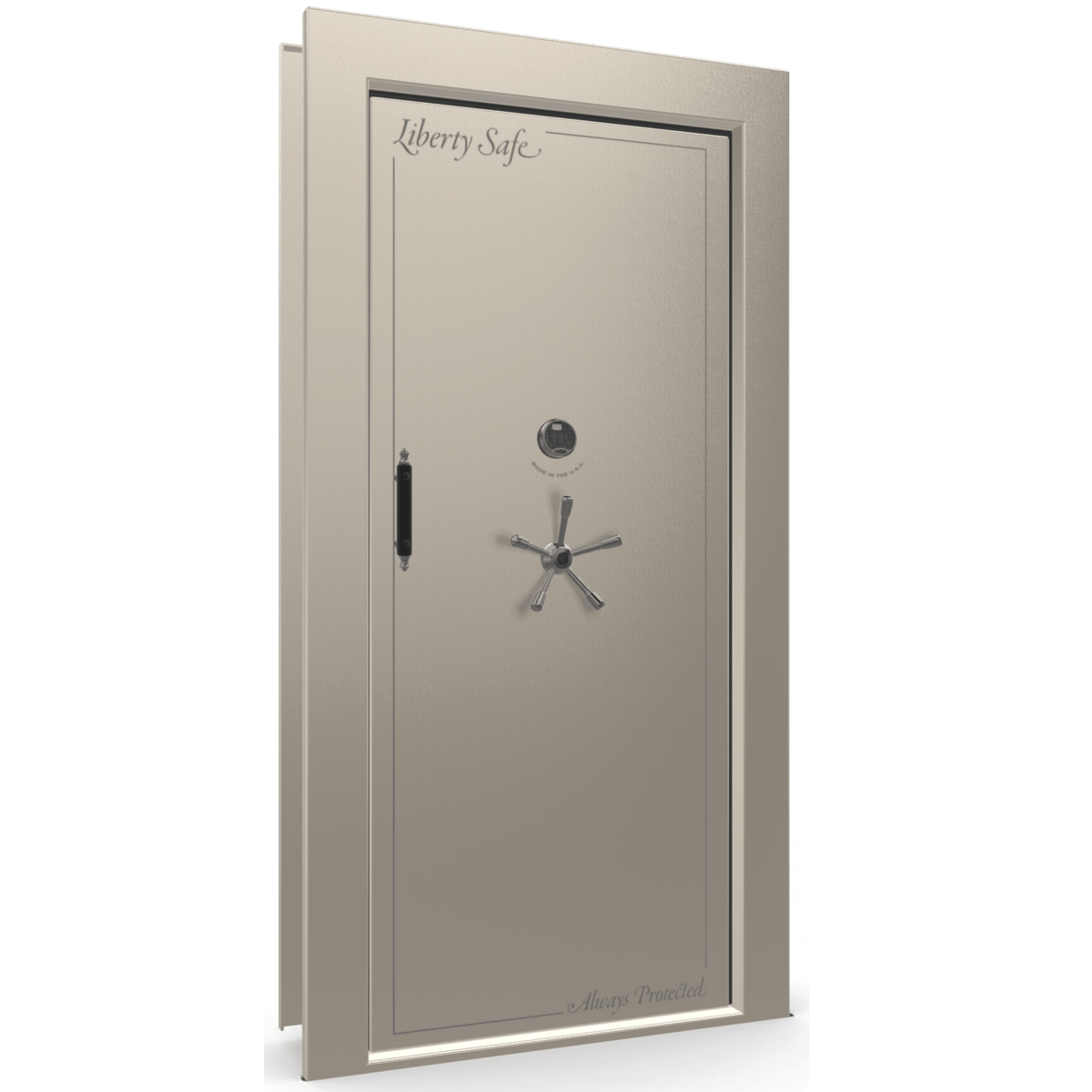 Vault Door Series | In-Swing | Left Hinge | Black Gloss | Mechanical Lock