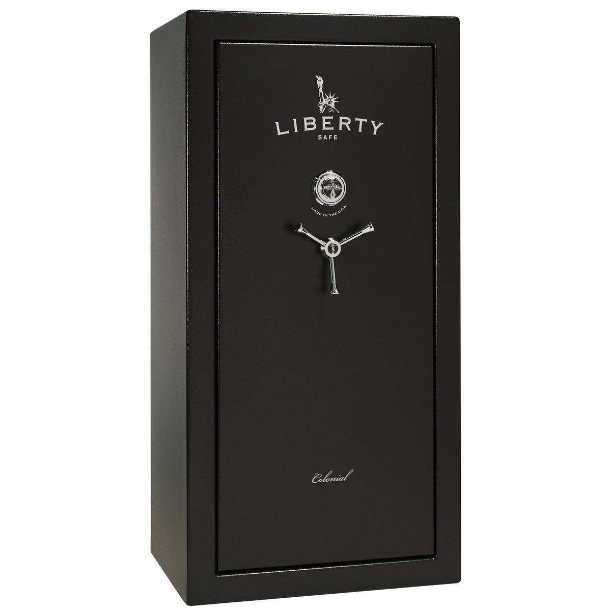 Colonial Series | Level 4 Security | 75 Minute Fire Protection | 23 PRO FLEX | DIMENSIONS: 60.5&quot;(H) X 30&quot;(W) X 22&quot;(D*) | Black Textured | Mechanical Lock - Closed
