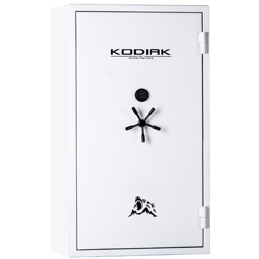 KODIAK KGX7141W in Gloss White Exterior Finish with Black Trim, Fully Upholstered Heather Interior.